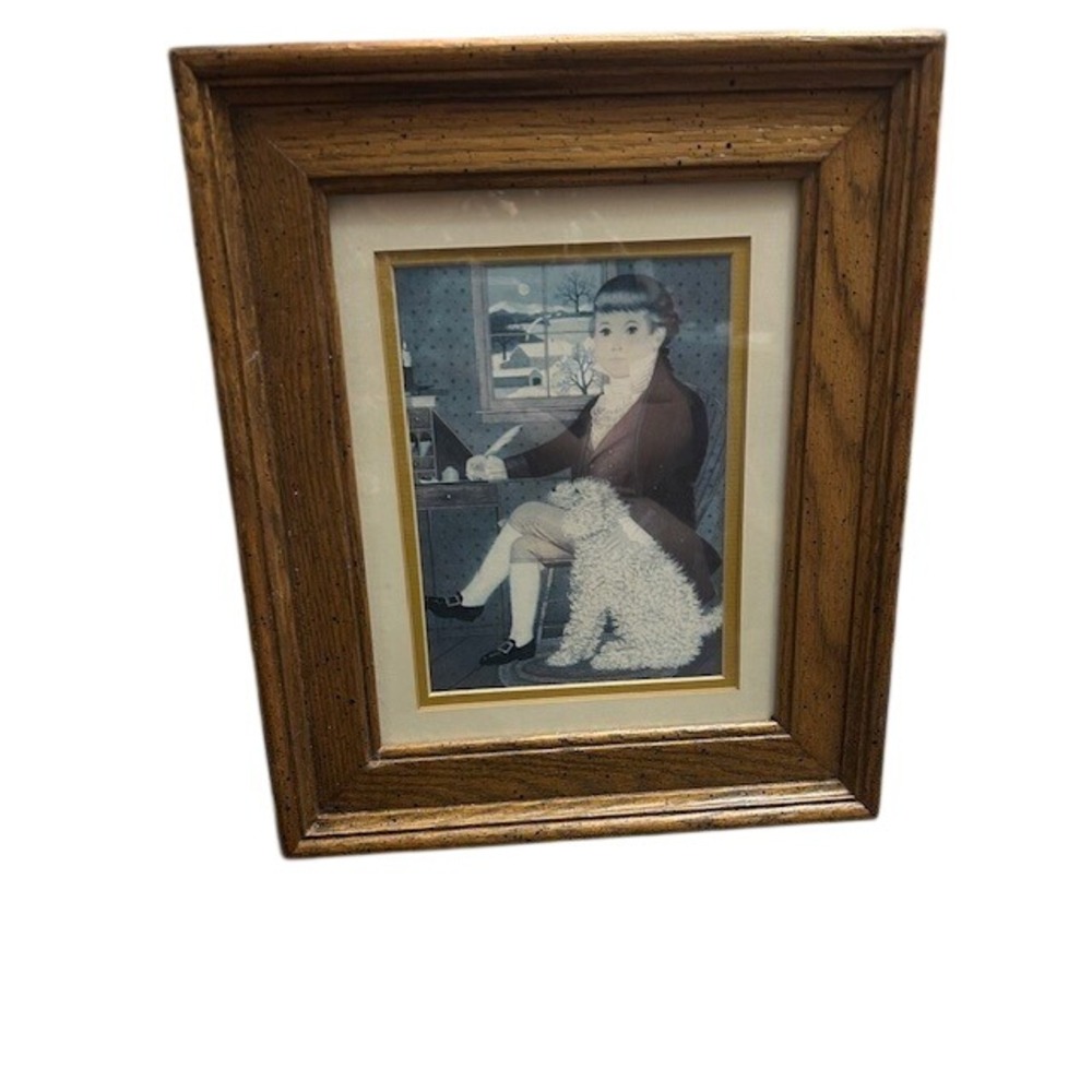 VTG The Uttermost‎ Co Framed Folk Art Print "Young Gentleman" by Charles Wysocki
